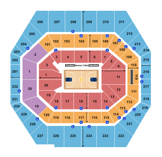 Gainbridge Fieldhouse Seating Chart